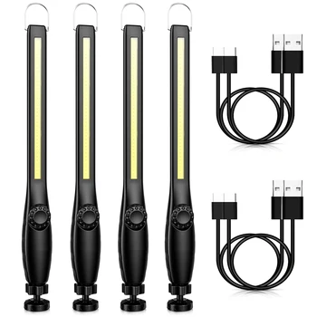 Новый светодиодный фонарик COB, магнитный рабочий фонарь, USB-аккумуляторный фонарь, крюк, портативный фонарь, инспекционный фонарь, лампа для ремонта автомобилей в кемпинге