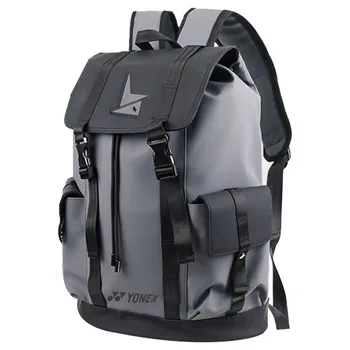 Оригинальный рюкзак для бадминтонных ракеток Yonex от Lin Dan, Серая спортивная сумка с отдельным отделением для ракеток для мужчин