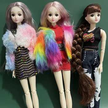Повседневная модная 30-сантиметровая кукла для девочек, пластиковая кукла 