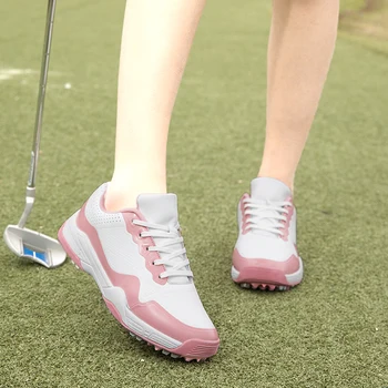 Профессиональная женская обувь для гольфа Без шипов, удобные уличные женские кроссовки для тренировок по гольфу, дышащие женские кроссовки для гольфа
