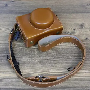 Роскошная версия сумки для фотоаппарата Чехол из искусственной кожи для Sony ZV-1F ZV1F zv1f Защитный чехол Для открывания аккумулятора плечевой ремень