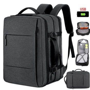 Рюкзак Водонепроницаемый Износостойкий школьный рюкзак для многослойного хранения, многофункциональная USB-зарядка на молнии для занятий фитнесом