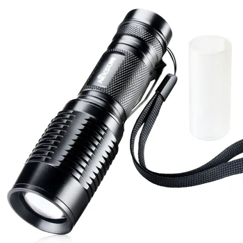 Светодиодный фонарик с зумом 3000 Люмен, лампа Lanterna AAA / 18650, аккумулятор для кемпинга, охоты, фонарик