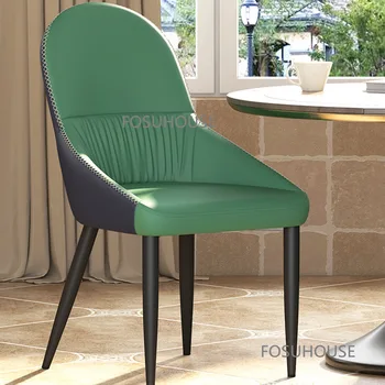 Скандинавские обеденные стулья для дома Дизайнерская кухонная мебель Индивидуальность Креативный обеденный стул для гостиной со спинкой TG
