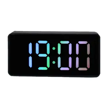 Современные цифровые будильники с индикацией даты и температуры, USB-календарь для зарядки, Электронные часы для магазина, Прикроватной тумбочки, офиса, дома