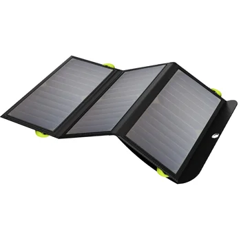 Солнечное зарядное устройство мощностью 2USB 21 Вт, портативная солнечная панель ， Наружное аварийное резервное питание для кемпинга iPhone GoPro iPad Huawei