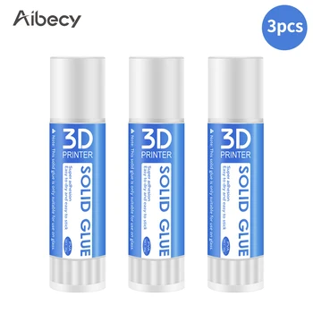 Твердый клей для 3D-принтера Aibecy 3шт, клей для защиты от деформации краев, нетоксичный, моющийся для стеклянной пластины платформы с горячей опалубкой