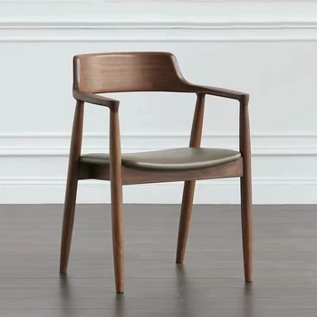 Уникальные стулья для гостиной и столовой Из дерева, Роскошные Офисные стулья в европейском стиле, мебель для гостиниц Nordic Livingroom Sillas Para Sala De Estar
