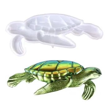 Формы в виде черепахи для смолы, полу 3D Черепаха, силиконовая форма для мыла, Черепаха Ручной работы, формы для свечей, подвески, формы для декора, формы для украшения тортов